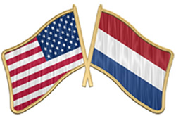 Dutch and USA Flags