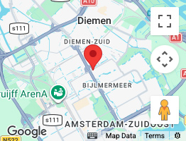 Map showing the location of Expatlaw Dutch Visas at Daalwijkdreef 47 in Amsterdam